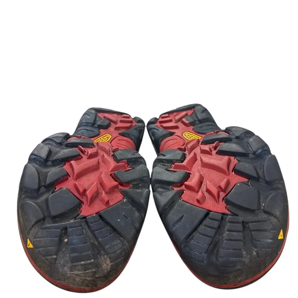 KEEN Hiking Shoes Womens 10 US Brown Red Leather Trail Sneakers Gorpcore Outdoor